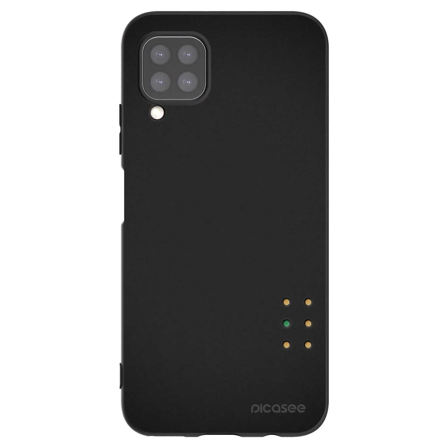 Picasee silikonowe czarne etui na Huawei P40 Lite - Pulse
