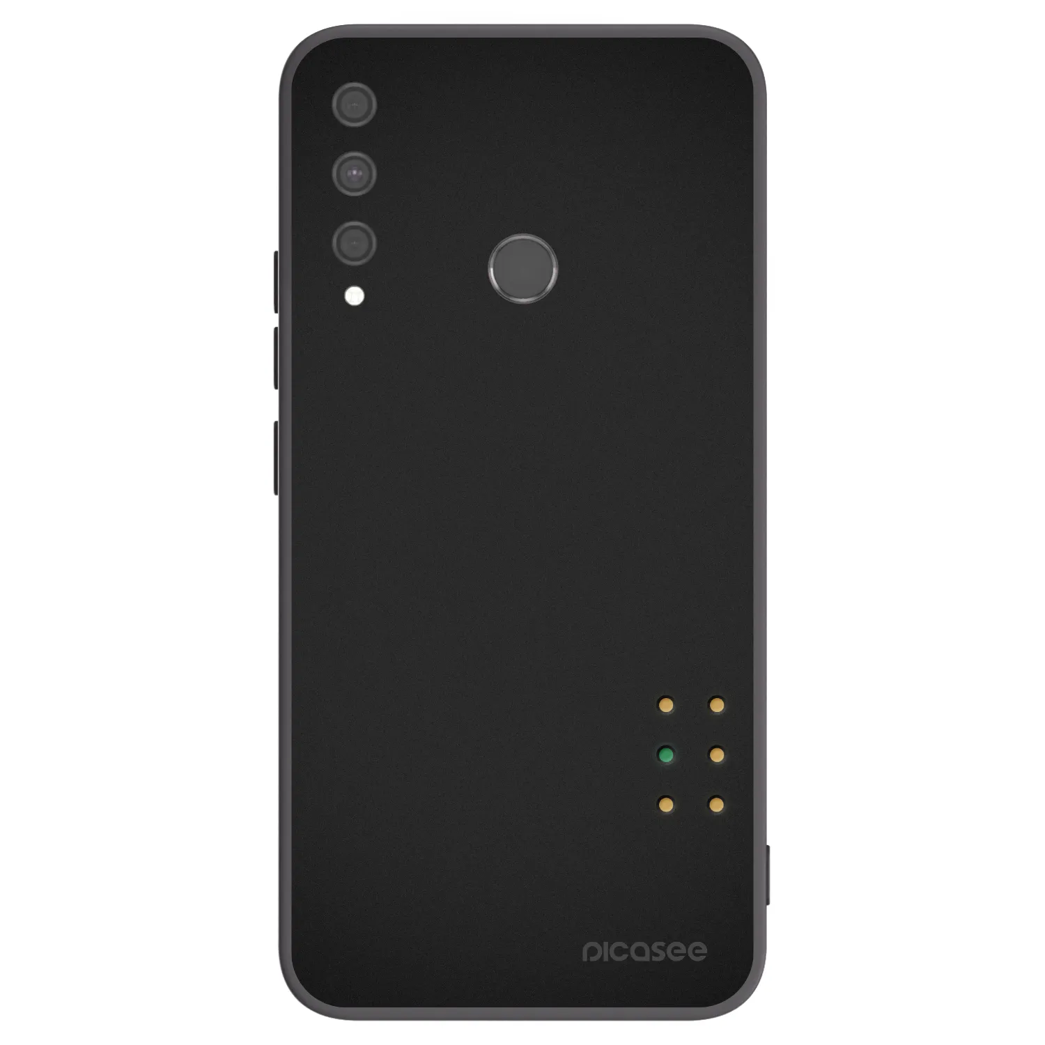 Picasee silikonowe czarne etui na Huawei P40 Lite E - Pulse
