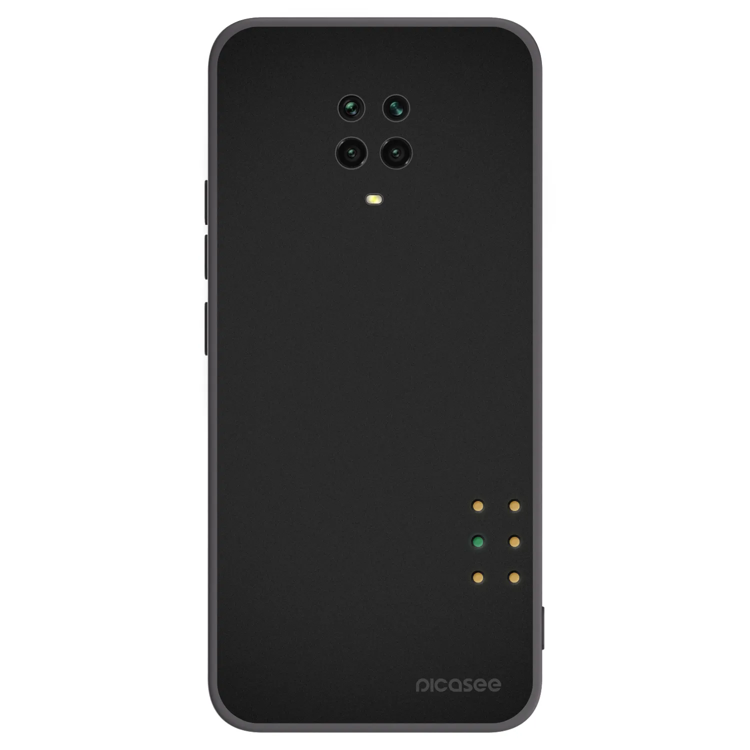 Picasee silikonowe czarne etui na Xiaomi Redmi Note 9 Pro - Pulse
