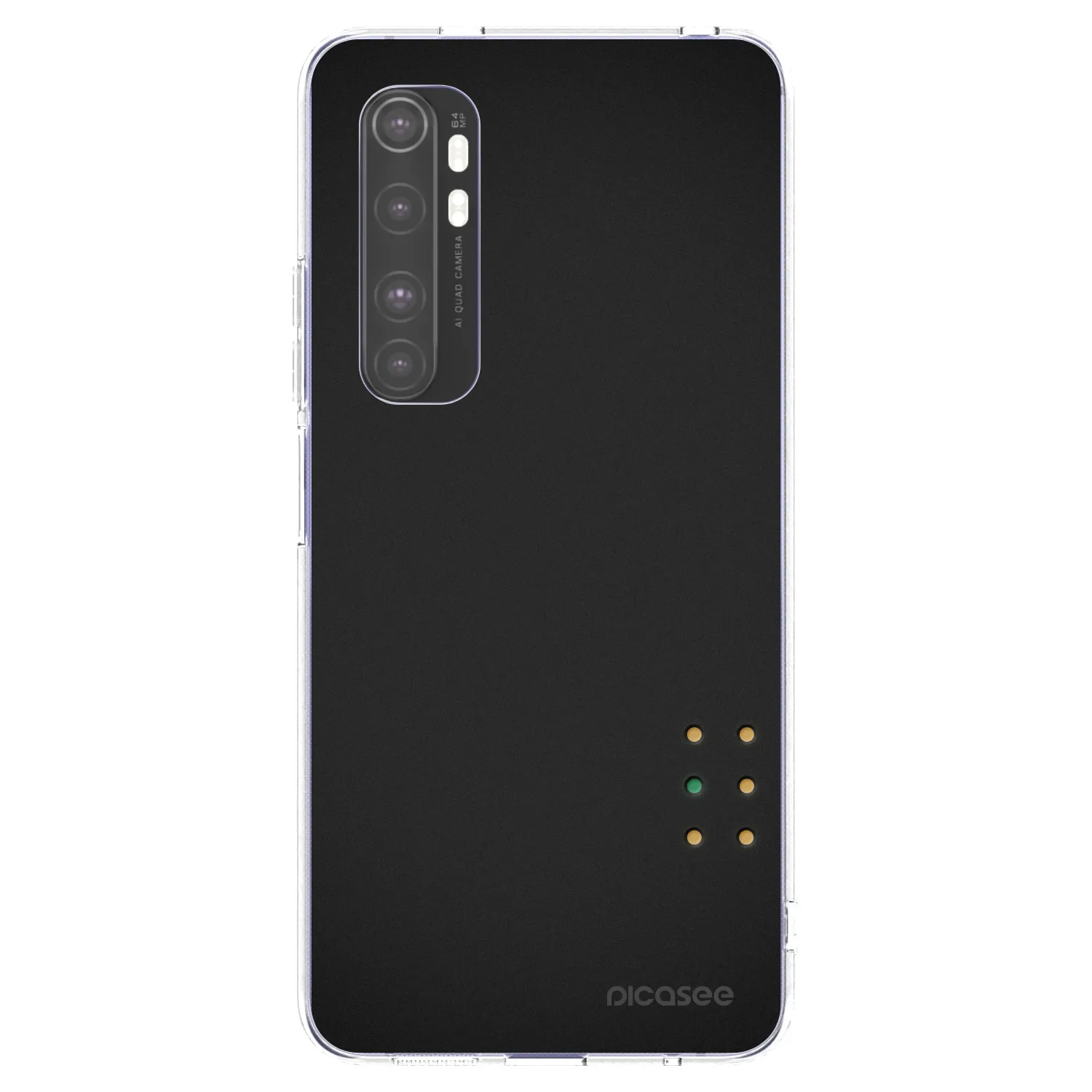 Picasee silikonowe przeźroczyste etui na Xiaomi Mi Note 10 Lite - Pulse