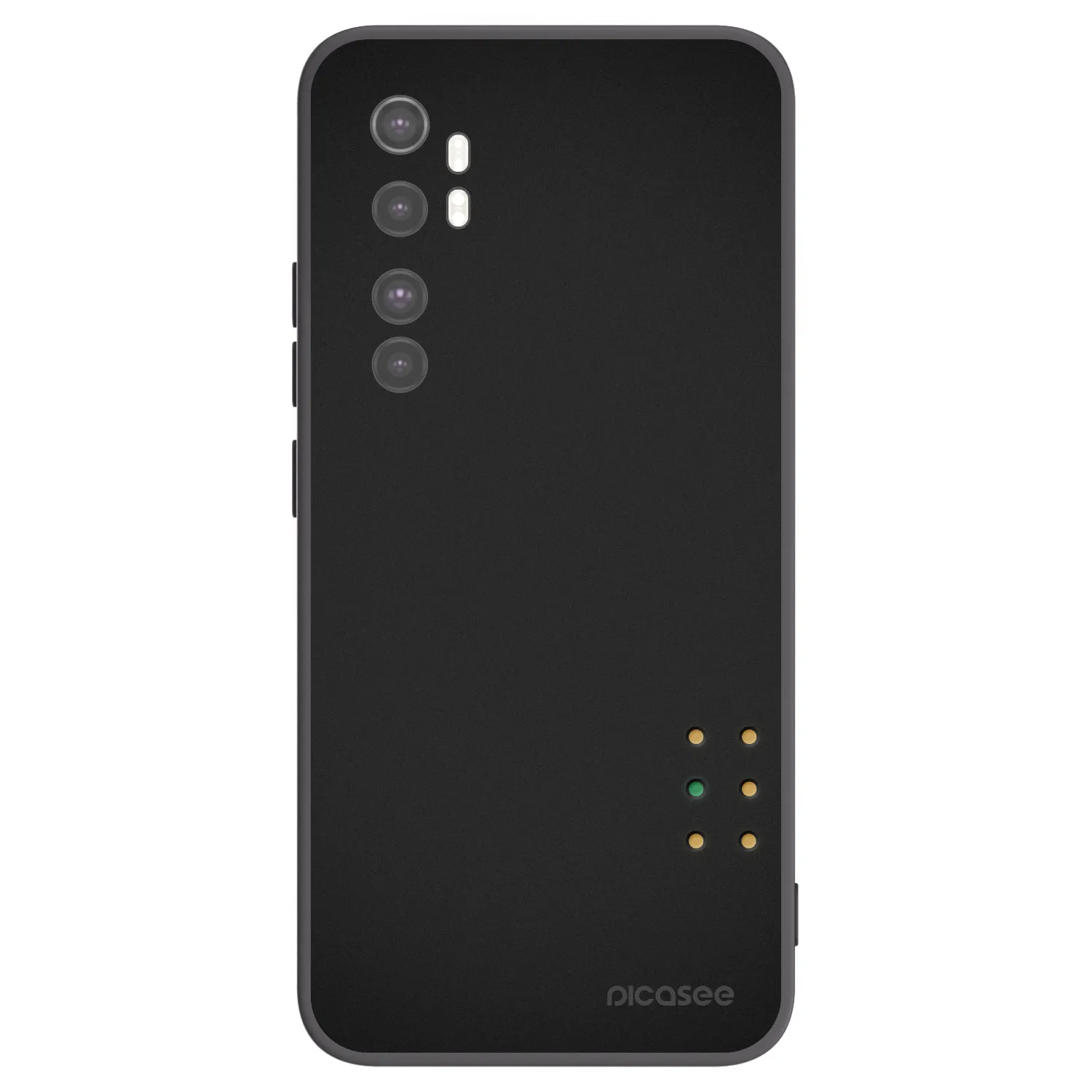 Picasee silikonowe czarne etui na Xiaomi Mi Note 10 Lite - Pulse