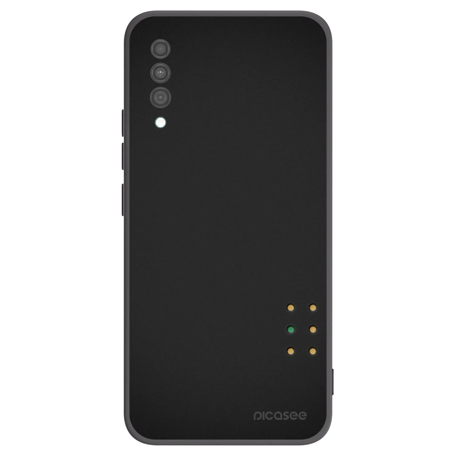 Picasee silikonowe czarne etui na Samsung Galaxy A30s A307F - Pulse