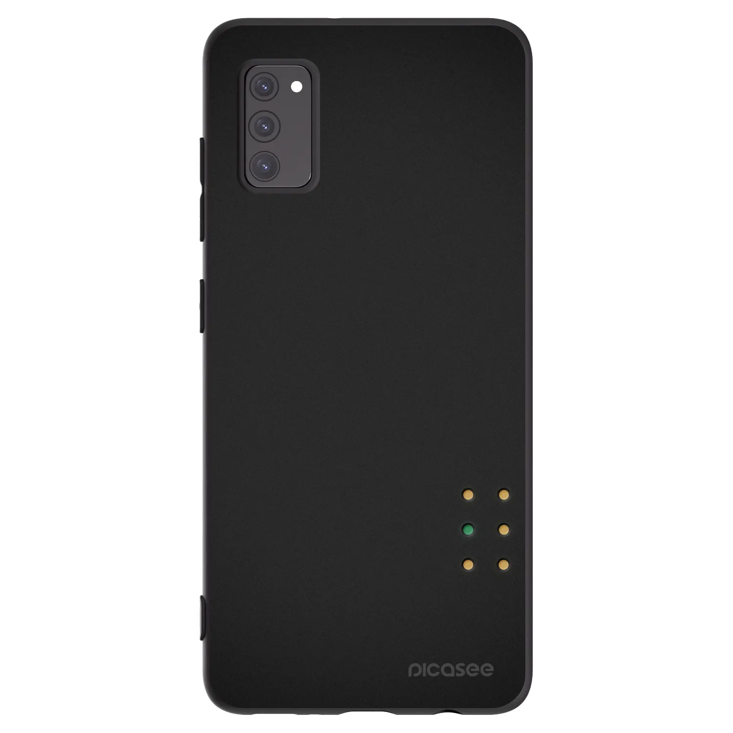 Picasee silikonowe czarne etui na Samsung Galaxy A41 A415F - Pulse