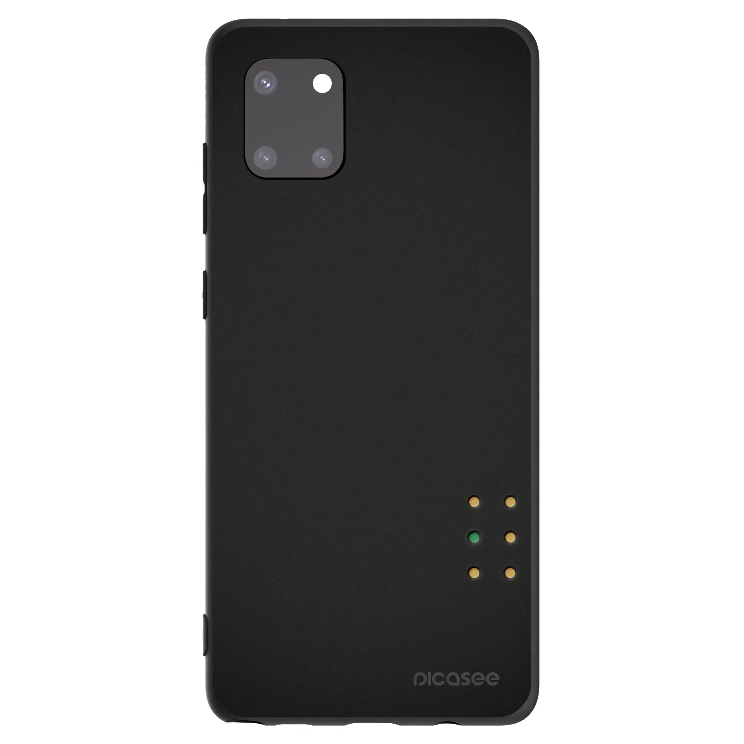 Picasee silikonowe czarne etui na Samsung Galaxy Note 10 Lite N770F - Pulse
