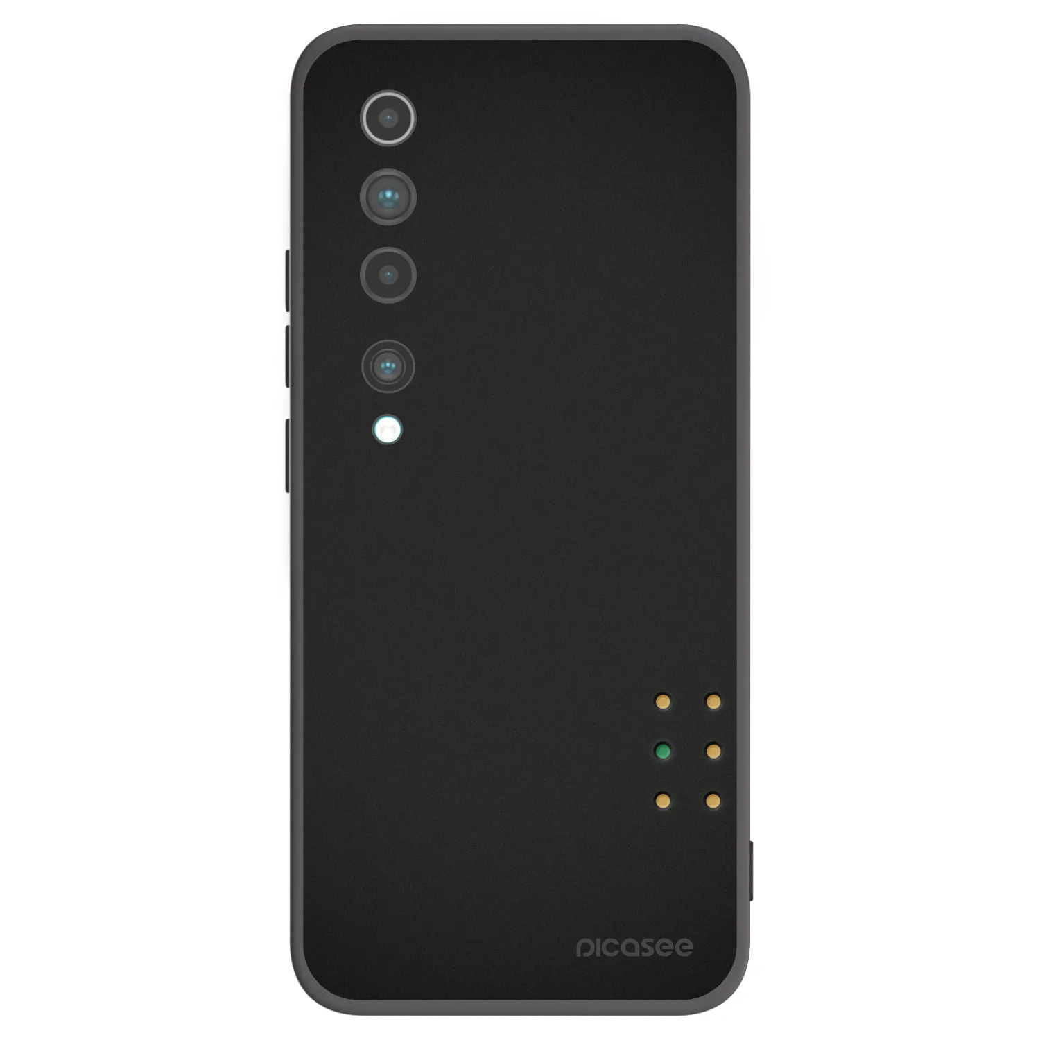 Picasee silikonowe czarne etui na Xiaomi Mi 10 - Pulse
