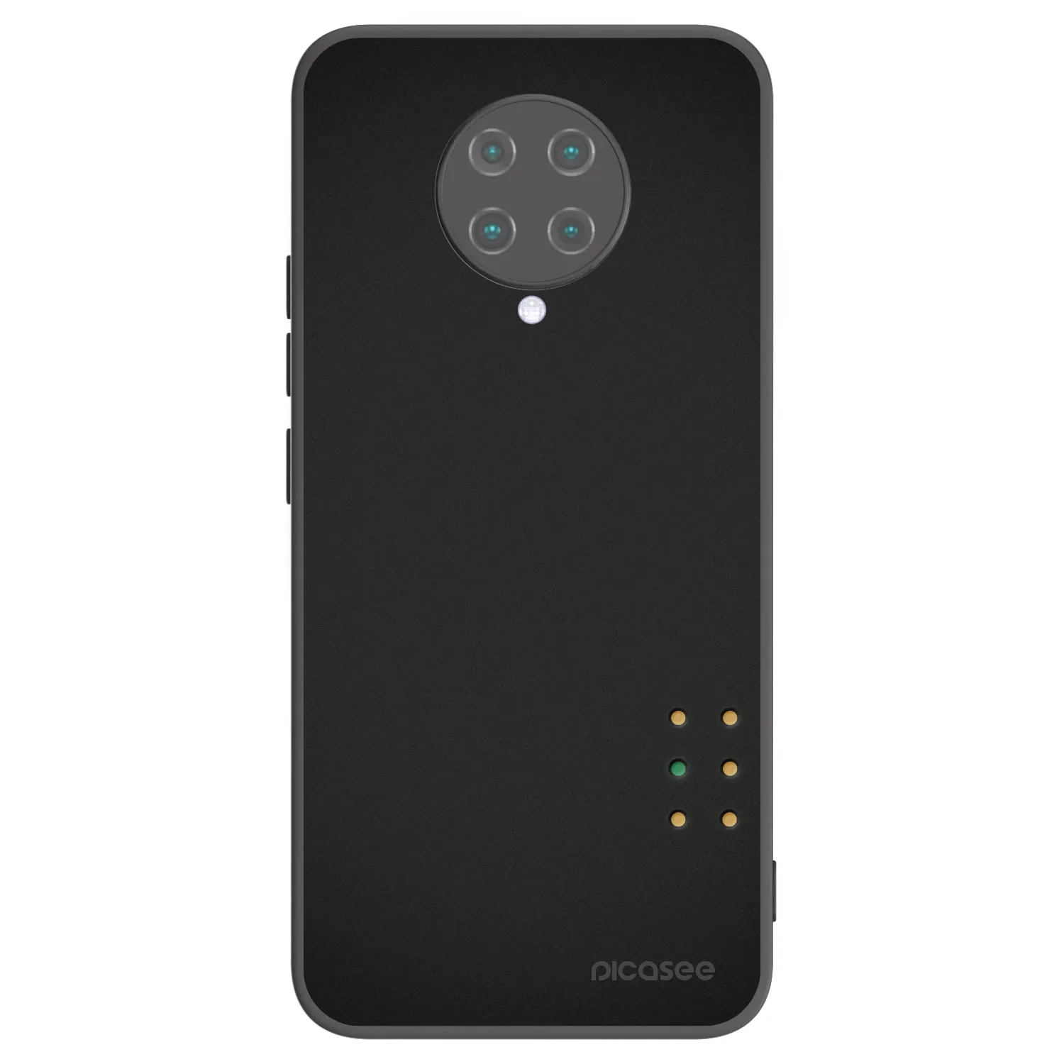 Picasee silikonowe czarne etui na Xiaomi Poco F2 Pro - Pulse