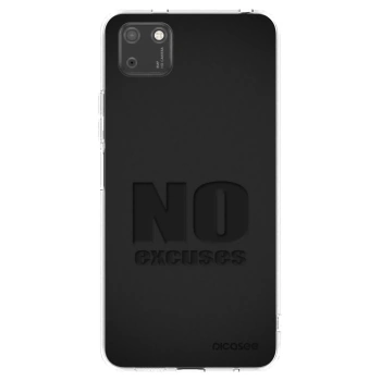 Picasee silikonowe przeźroczyste etui na Huawei Y5P - No Excuses