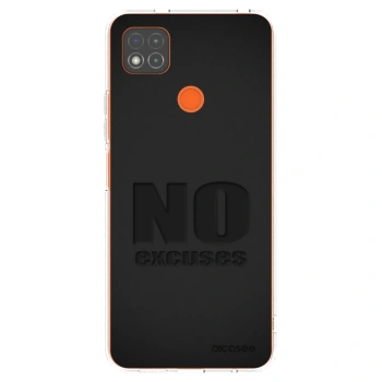 Picasee silikonowe przeźroczyste etui na Xiaomi Redmi 9C - No Excuses