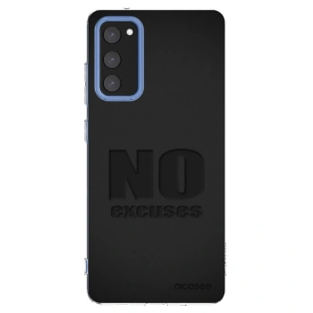 Picasee silikonowe przeźroczyste etui na Samsung Galaxy S20 FE - No Excuses