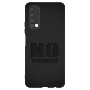 Picasee silikonowe czarne etui na Huawei P Smart 2021 - No Excuses