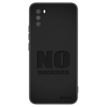 Picasee silikonowe czarne etui na Xiaomi Poco M3 - No Excuses