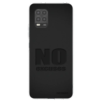 Picasee silikonowe przeźroczyste etui na Xiaomi Mi 10 Lite - No Excuses