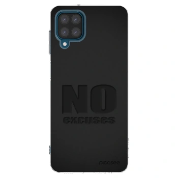 Picasee silikonowe przeźroczyste etui na Samsung Galaxy A12 A125F - No Excuses