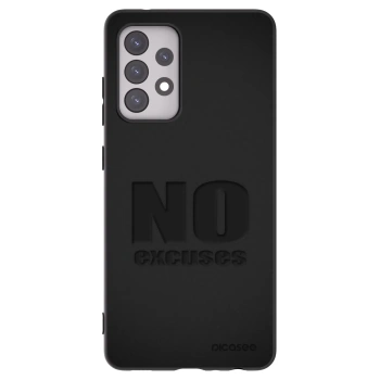 Picasee silikonowe czarne etui na Samsung Galaxy A52 5G A525F - No Excuses