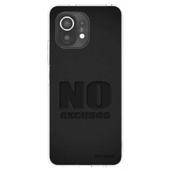 Picasee silikonowe przeźroczyste etui na Xiaomi Mi 11 - No Excuses