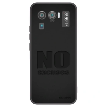 Picasee silikonowe czarne etui na Xiaomi Mi 11 Ultra - No Excuses