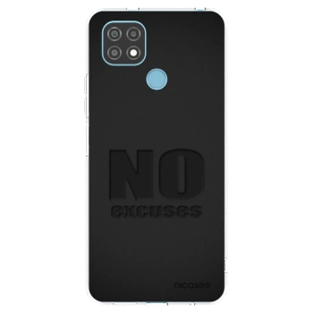 Picasee silikonowe przeźroczyste etui na Realme C21 - No Excuses