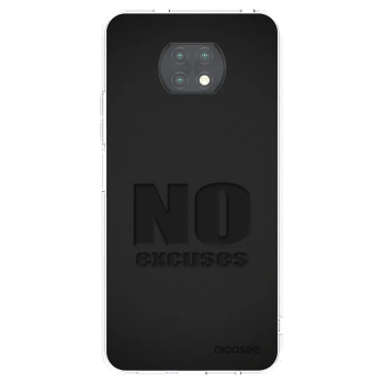 Picasee silikonowe przeźroczyste etui na Xiaomi Redmi Note 9T - No Excuses
