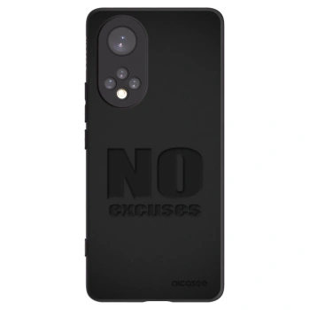 Picasee silikonowe czarne etui na Huawei Nova 9 - No Excuses