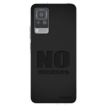 Picasee silikonowe przeźroczyste etui na Vivo X60 Pro 5G - No Excuses
