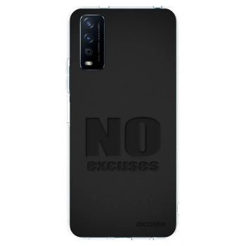 Picasee silikonowe przeźroczyste etui na Vivo Y11s - No Excuses
