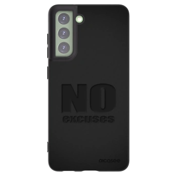 Picasee silikonowe czarne etui na Samsung Galaxy S21 FE 5G - No Excuses