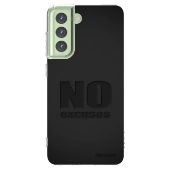 Picasee silikonowe przeźroczyste etui na Samsung Galaxy S21 FE 5G - No Excuses