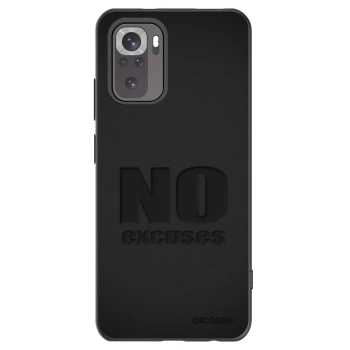 Picasee silikonowe czarne etui na Xiaomi Redmi Note 11S 4G - No Excuses