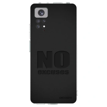 Picasee silikonowe przeźroczyste etui na Xiaomi Redmi Note 11S 4G - No Excuses