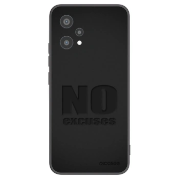 Picasee silikonowe czarne etui na Realme 9 Pro 5G - No Excuses