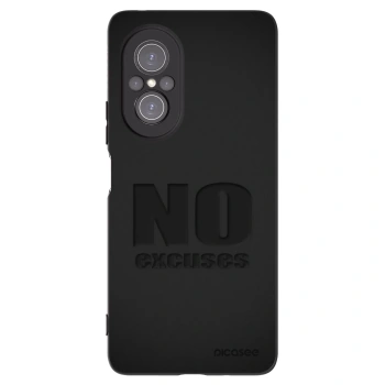 Picasee silikonowe czarne etui na Huawei Nova 9 SE - No Excuses