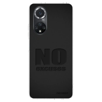 Picasee silikonowe przeźroczyste etui na Huawei Nova 9 SE - No Excuses