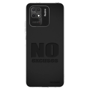 Picasee silikonowe przeźroczyste etui na Xiaomi Redmi 10C - No Excuses