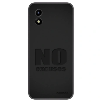 Picasee silikonowe czarne etui na Vivo Y01 - No Excuses