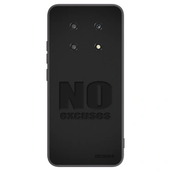Picasee silikonowe czarne etui na Honor Magic4 Lite 5G - No Excuses