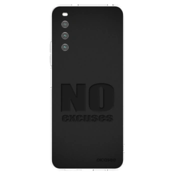 Picasee silikonowe przeźroczyste etui na Sony Xperia 10 IV 5G - No Excuses