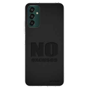 Picasee silikonowe przeźroczyste etui na Samsung Galaxy M13 M135F - No Excuses