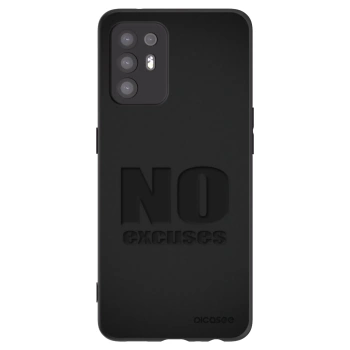 Picasee silikonowe czarne etui na OPPO A94 5G - No Excuses