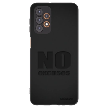 Picasee silikonowe czarne etui na Samsung Galaxy A23 A236B 5G - No Excuses
