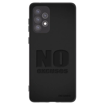Picasee silikonowe czarne etui na Samsung Galaxy A73 5G - No Excuses