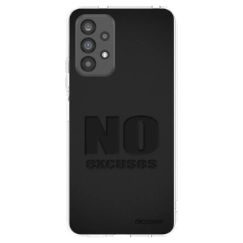 Picasee silikonowe przeźroczyste etui na Samsung Galaxy A73 5G - No Excuses