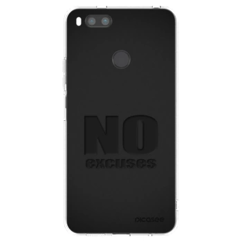 Picasee silikonowe przeźroczyste etui na Xiaomi Redmi A1 - No Excuses