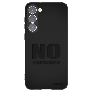 Picasee silikonowe czarne etui na Samsung Galaxy S23+ 5G - No Excuses