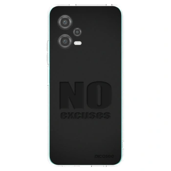 Picasee silikonowe przeźroczyste etui na Xiaomi Poco X5 - No Excuses