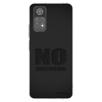 Picasee silikonowe przeźroczyste etui na Xiaomi Redmi Note 11S 5G - No Excuses