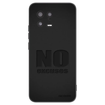 Picasee silikonowe czarne etui na Xiaomi 13 - No Excuses