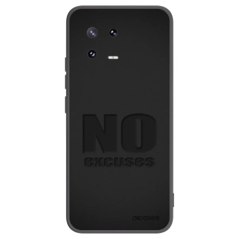 Picasee silikonowe czarne etui na Xiaomi 13 Pro - No Excuses