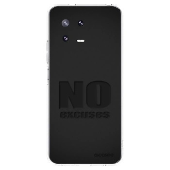 Picasee silikonowe przeźroczyste etui na Xiaomi 13 Pro - No Excuses