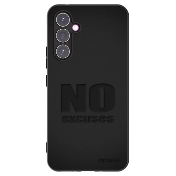 Picasee silikonowe czarne etui na Samsung Galaxy A54 5G A546B - No Excuses