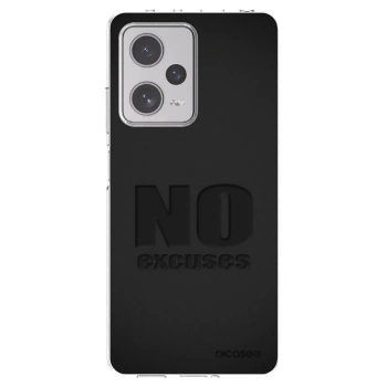 Picasee silikonowe przeźroczyste etui na Xiaomi Redmi Note 12 Pro+ 5G - No Excuses